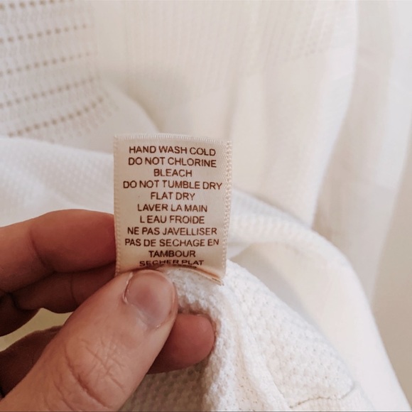 Torn by Ronny Kobo cut out perforated pin prick white Faige Sweater - Picture 6 of 8